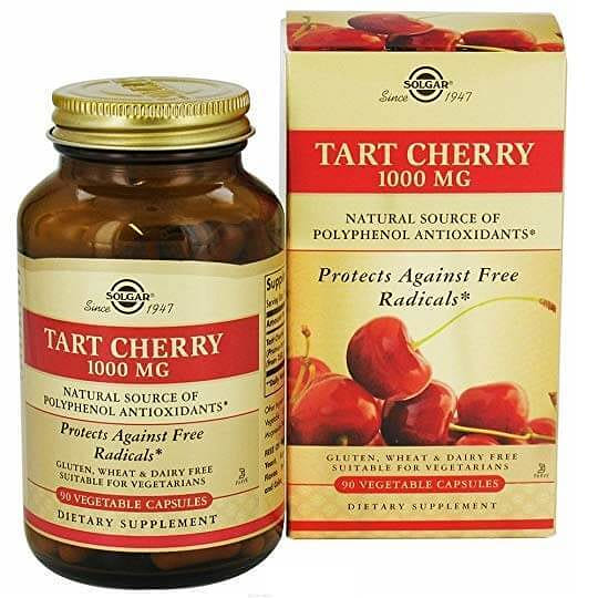 Solgar Tart Cherry 1000 MG (90 Vegetable Capsules) 1 カウント