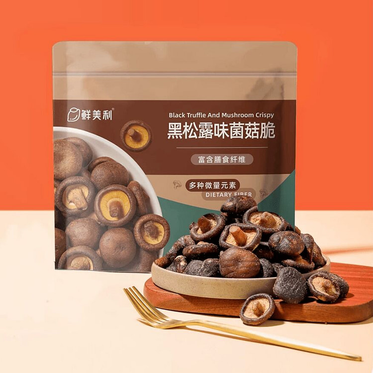 鲜美利 黑松露味菌菇脆100g 100 克