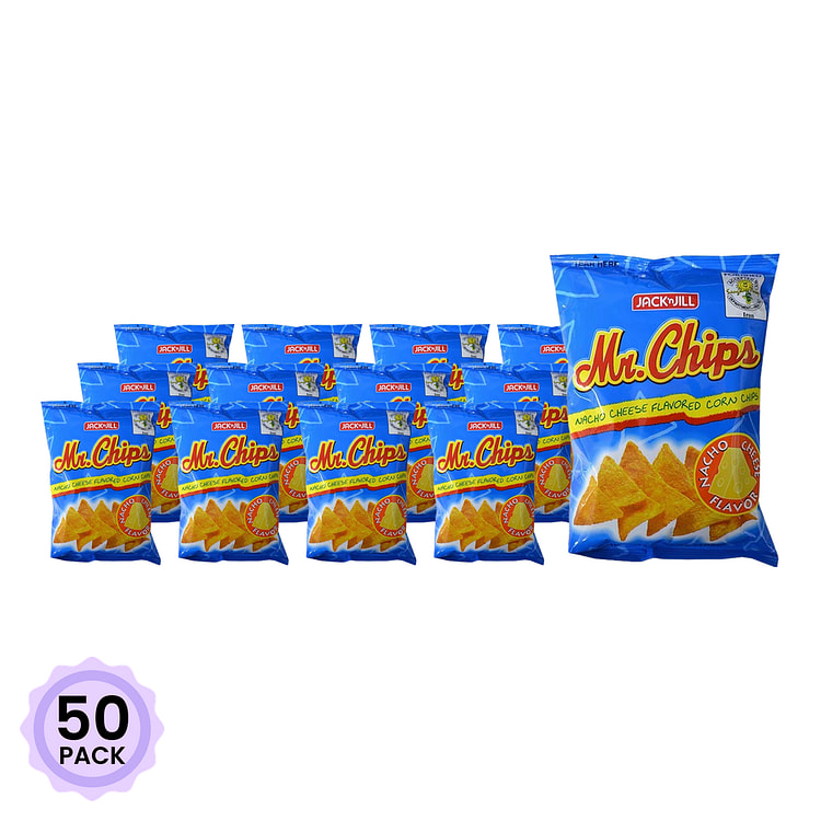 Jack 'N Jill Mr. Chips Nacho Cheese 100 g*50 pack
