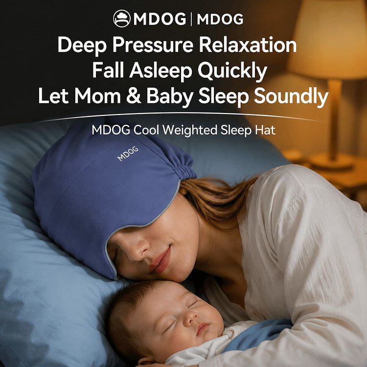 MDOG Deep Sleep Eye Mask, Violet, Size L 1 count