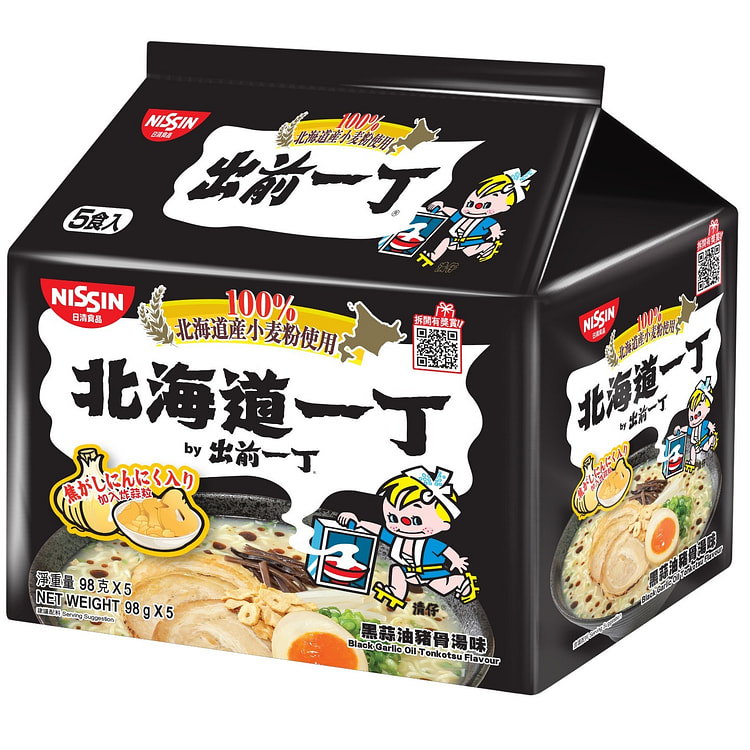Demae Iccho Ramen, Black Garlic Oil Tonkotsu Flvr.