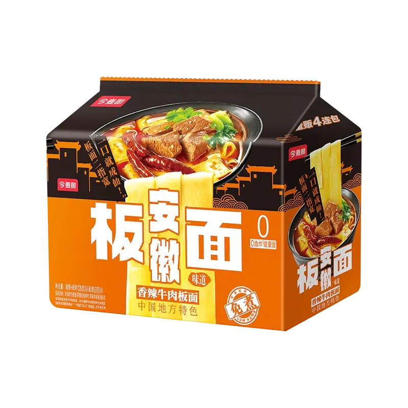 Jinmailang Anhui Noodle(Spicy )126g*4pc 504 g