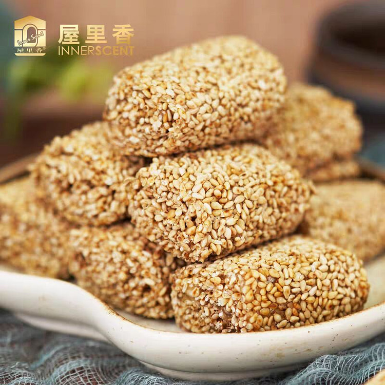 白芝麻薄皮卷 上海传统芝麻糖