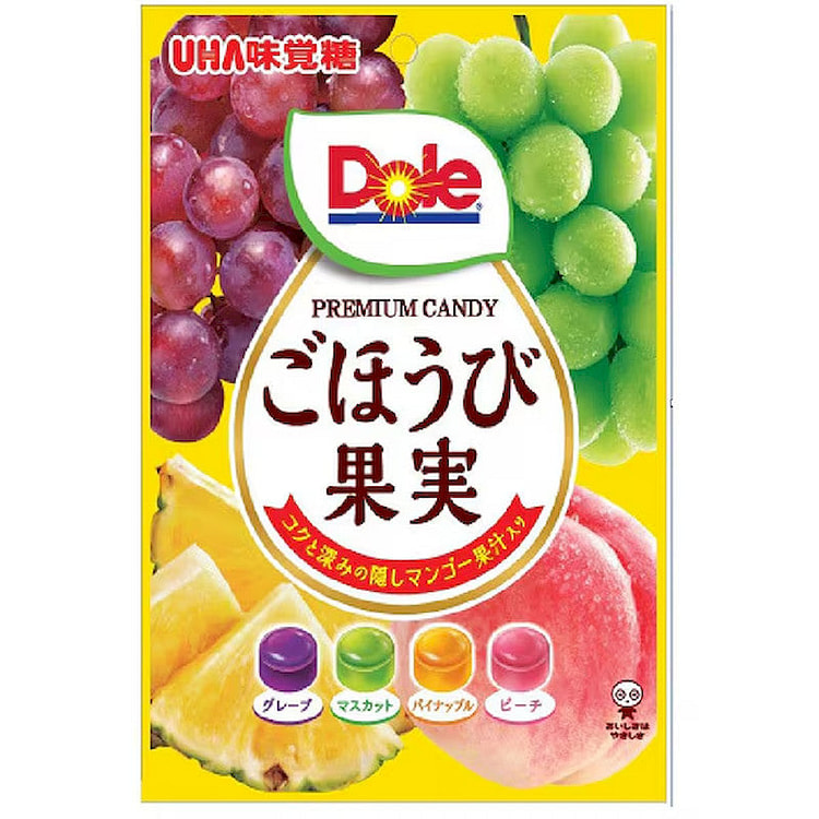 UHA Dole水果糖，4种口味混合装 84g 1 份