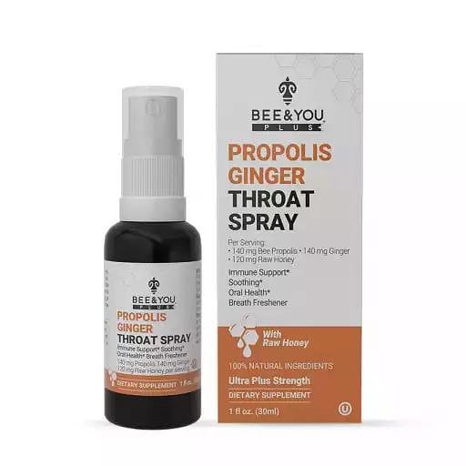 Propolis+Ginger+Raw Honey Throat Spray 1 fl.oz