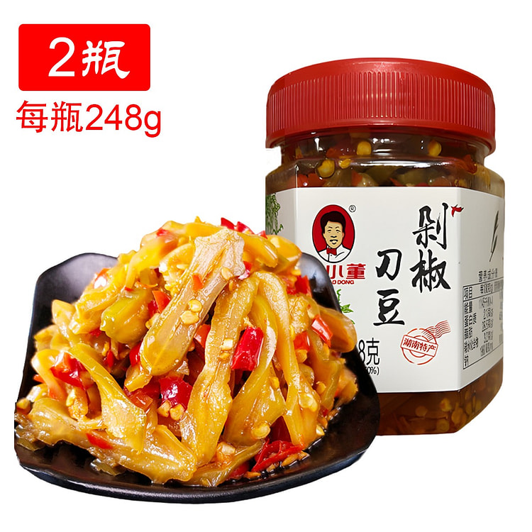辣小董 剁椒刀豆 佐餐小菜下饭菜  248g*2瓶