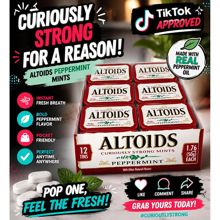 Altoids Curiously Strong Peppermint Breath Mints 1 each