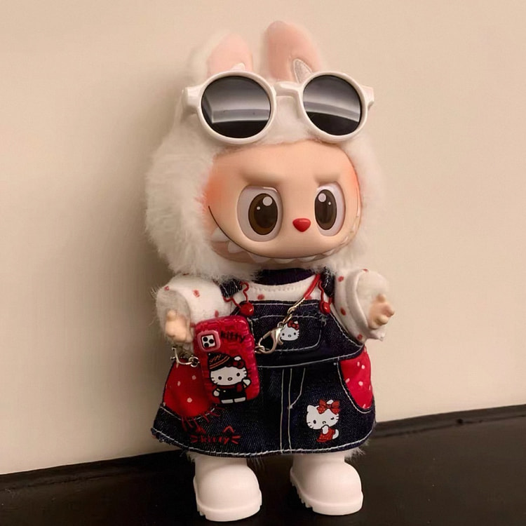 DLabubu KT Red Polka Dot Set