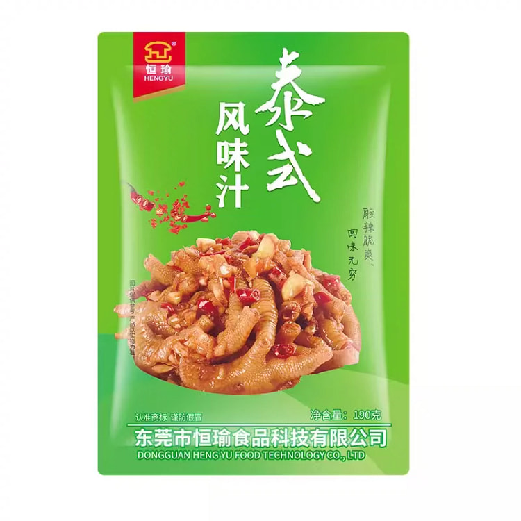 恒瑜泰式风味汁一袋190g