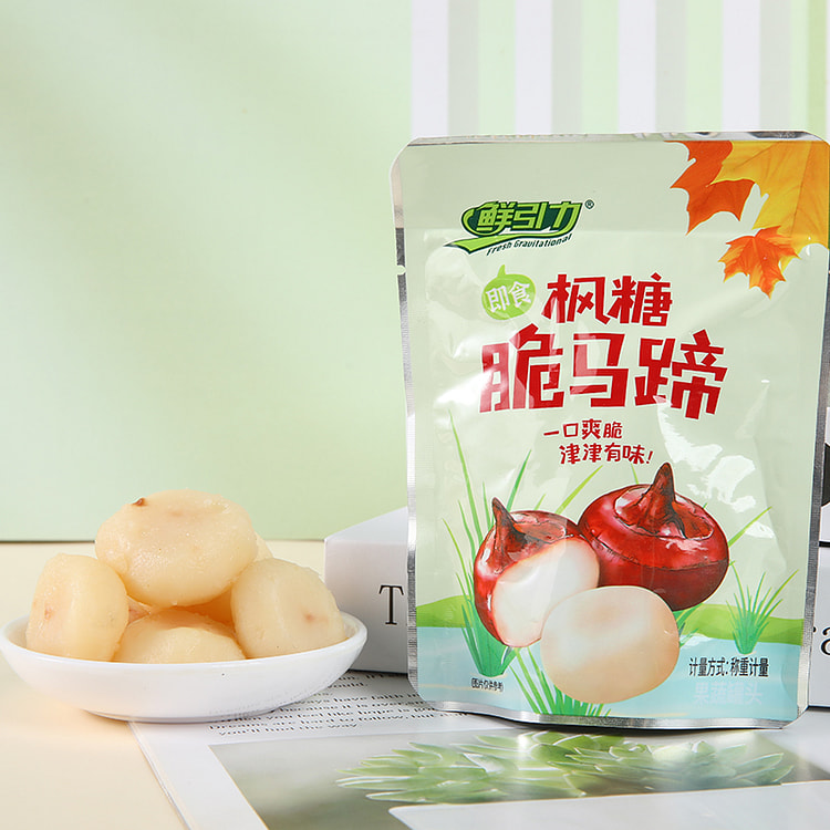Fresh gravity maple crisp horseshoe instant water chestnuts fruit and veget