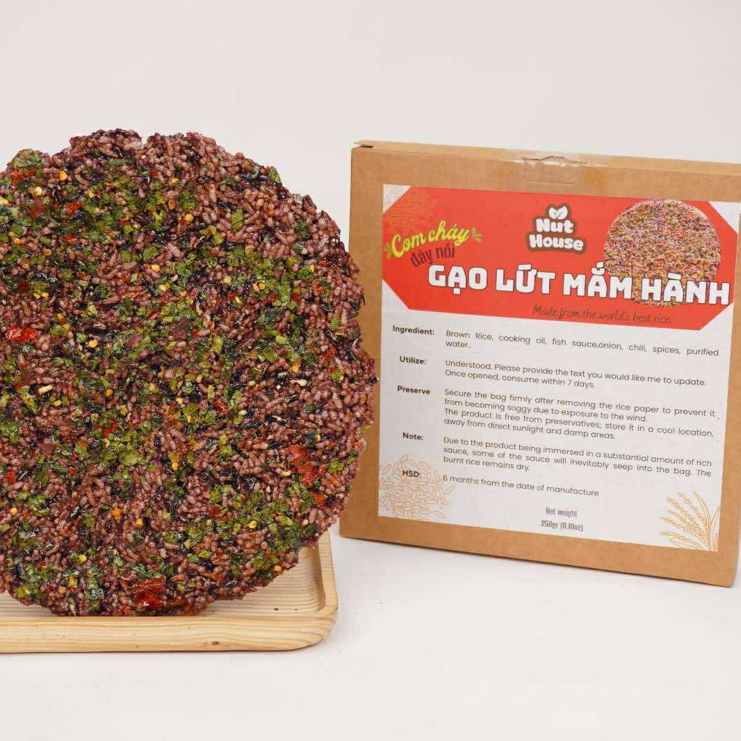 CRISPY BROWN RICE WITH SCALLION & SPECIAL TOPPINGS 250 g