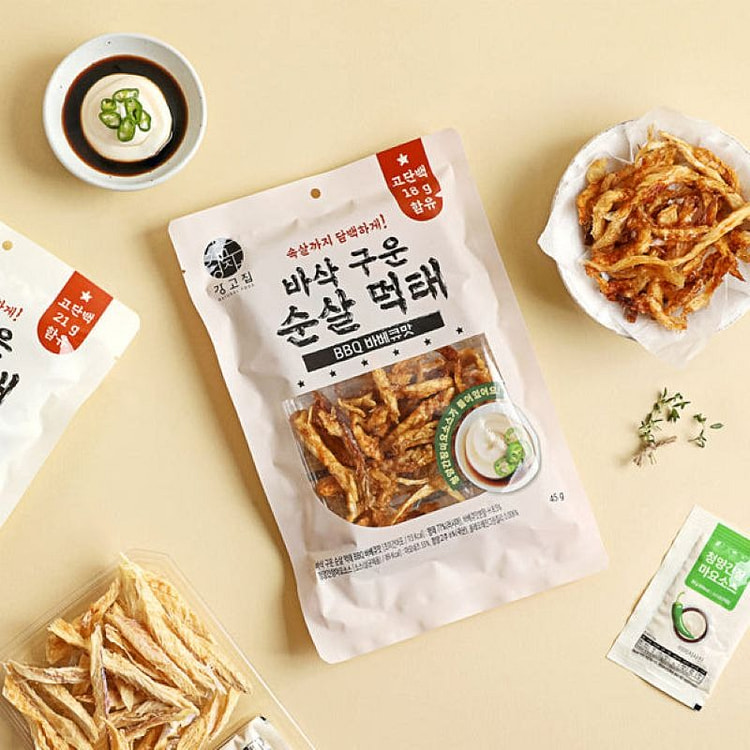 Ganggojip Crispy Grilled Pollock BBQ Flavor 45 g