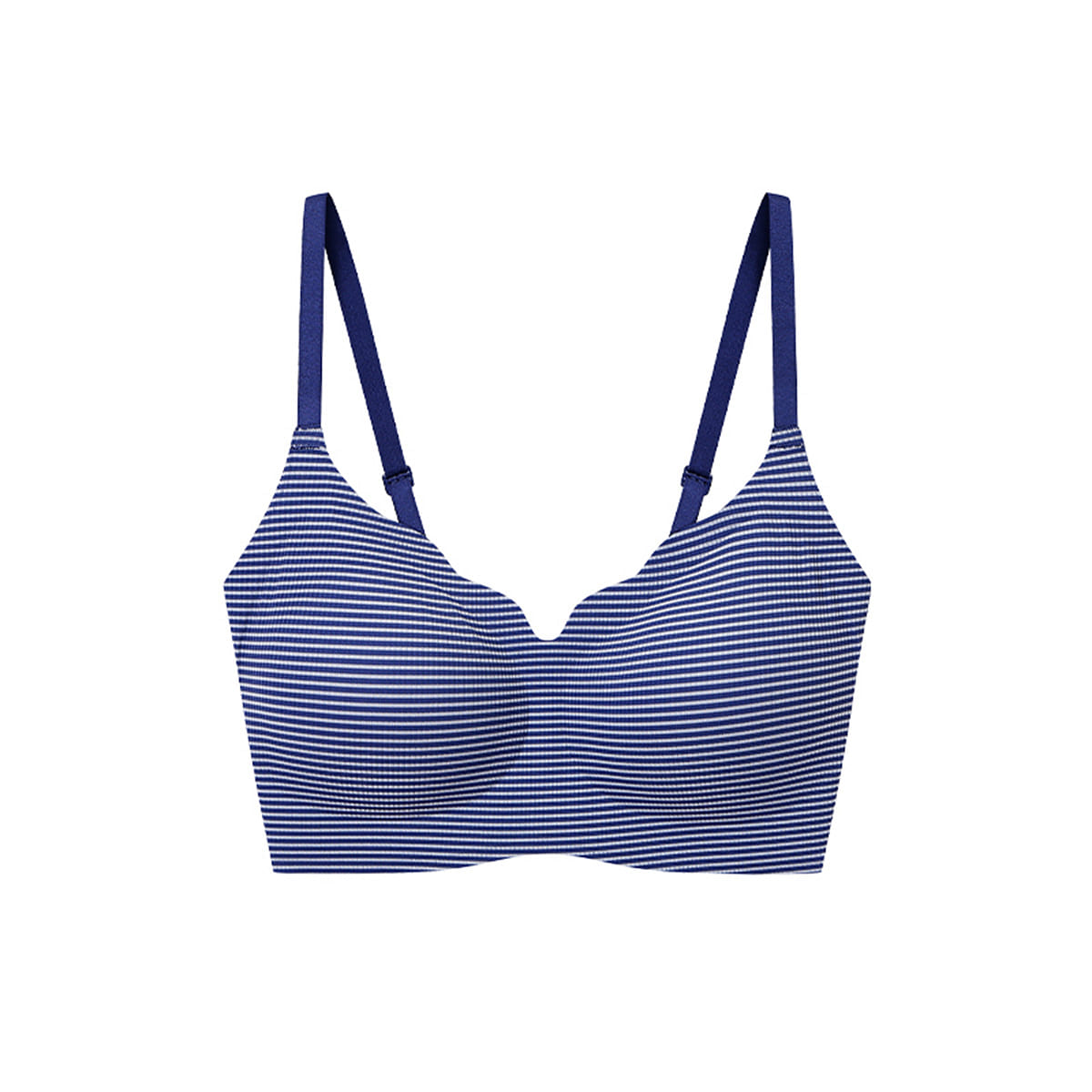 Ubras One Size Cool Style Ripple Collar Cloud Support Bra – Vest- Navy Blue 100 g