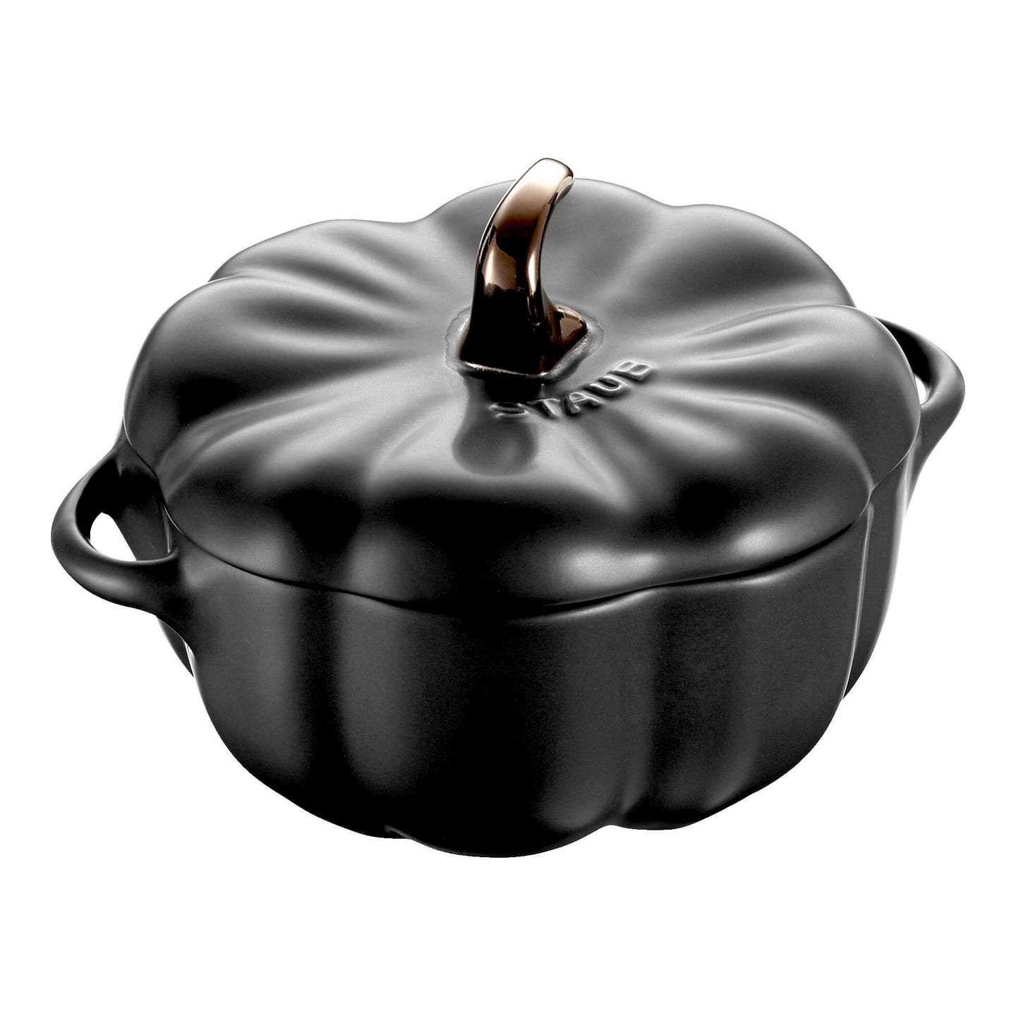 Staub Stoneware 24-oz Pumpkin Cocotte Matte Black 1 each