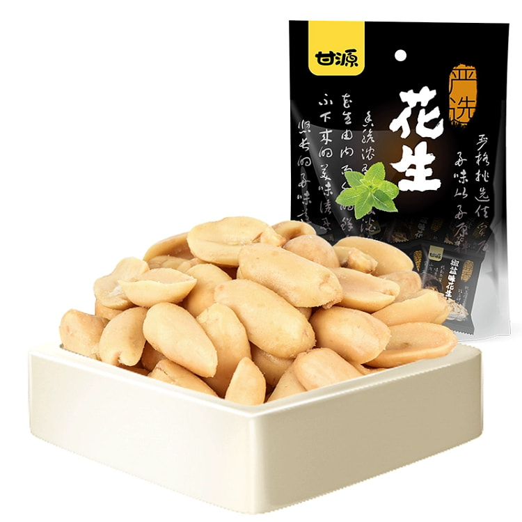 甘源椒盐味花生米零食下酒菜休闲宿舍小吃独立小包装17小包约285g