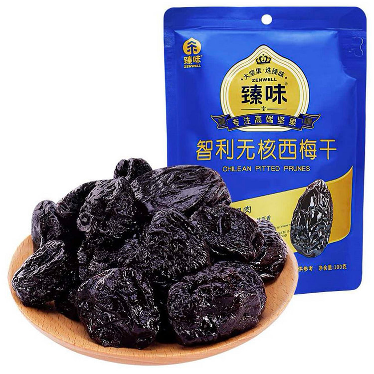 臻味智利无核西梅干100g即食零食大颗粒蜜饯西梅 100 克