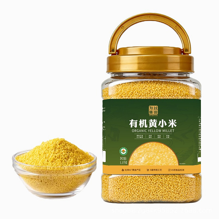 Organic Yellow Millet 1.1kg 1 can