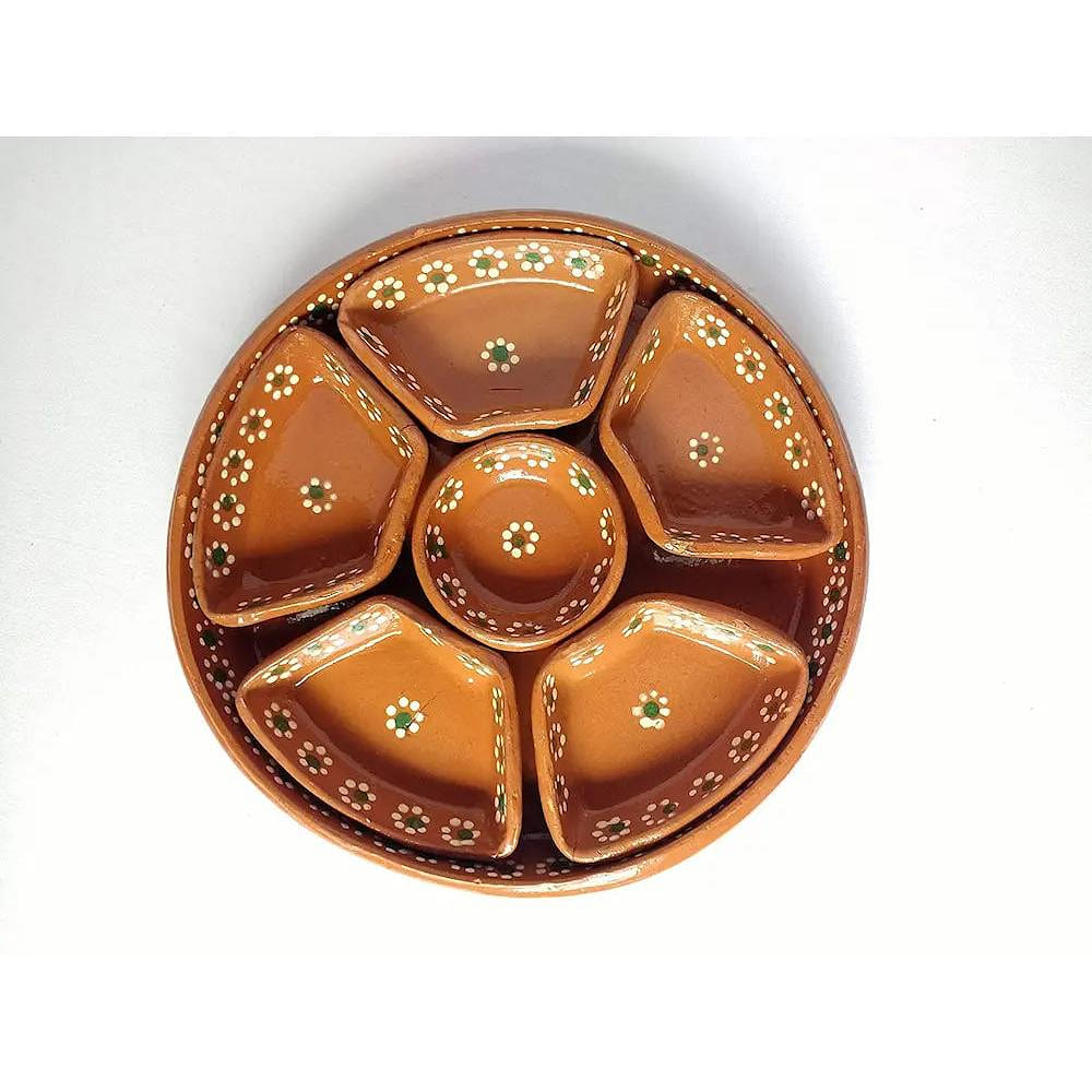 Divided Serving Plate/ Plato Botanero 11.5 – Case – 1 Units 1 each