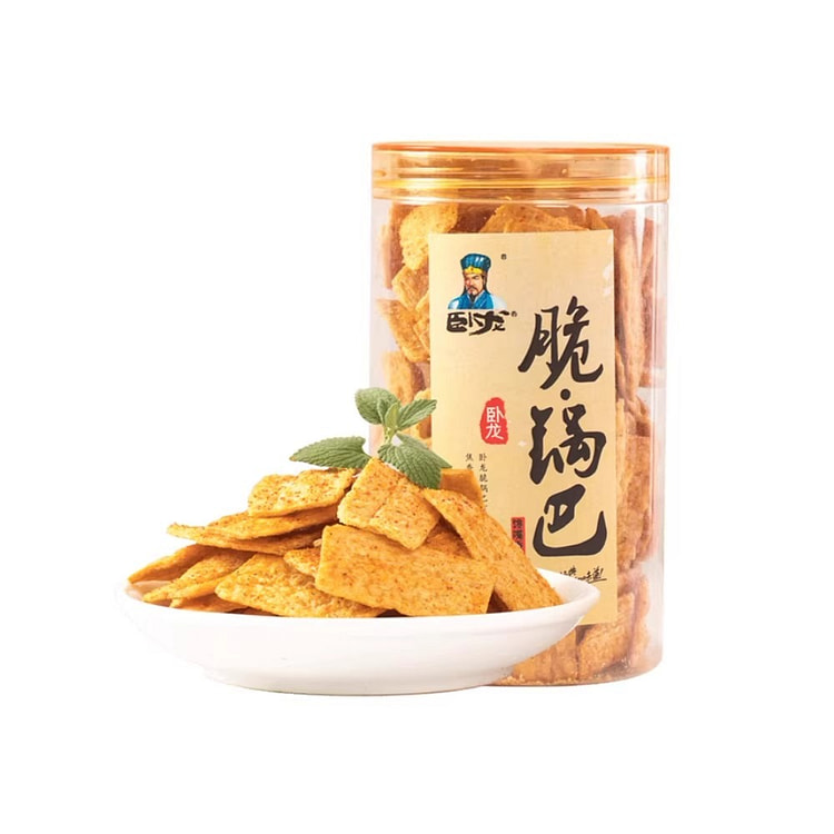 卧龙膨化食品脆锅巴香辣味160g 160 克