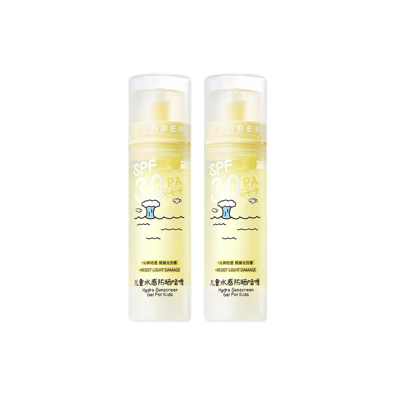 Children's Transparent Sunscreen Gel 50ml 2-Pack 1 個