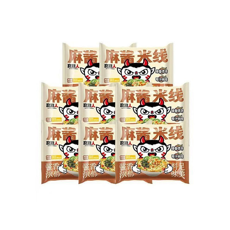 食族人麻酱米线袋装酸辣粉方便粉丝速食泡面 115 克
