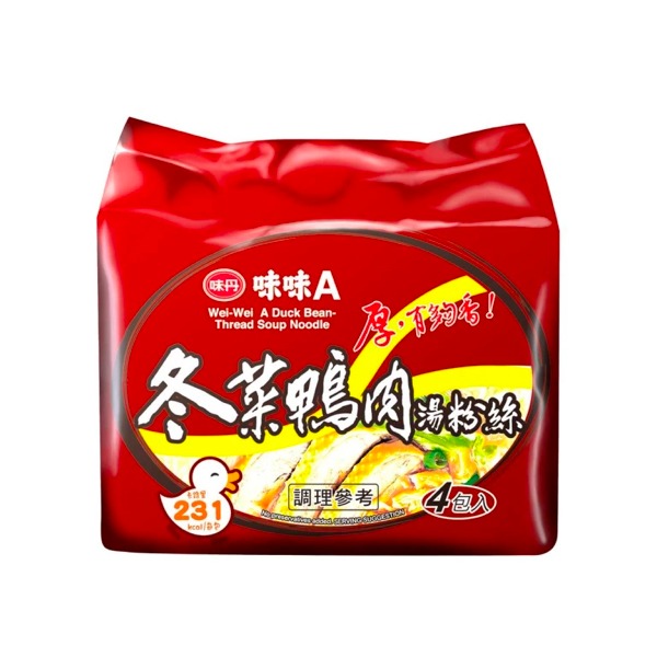 臺灣【味味A】冬菜鴨肉風味湯粉絲 240 克