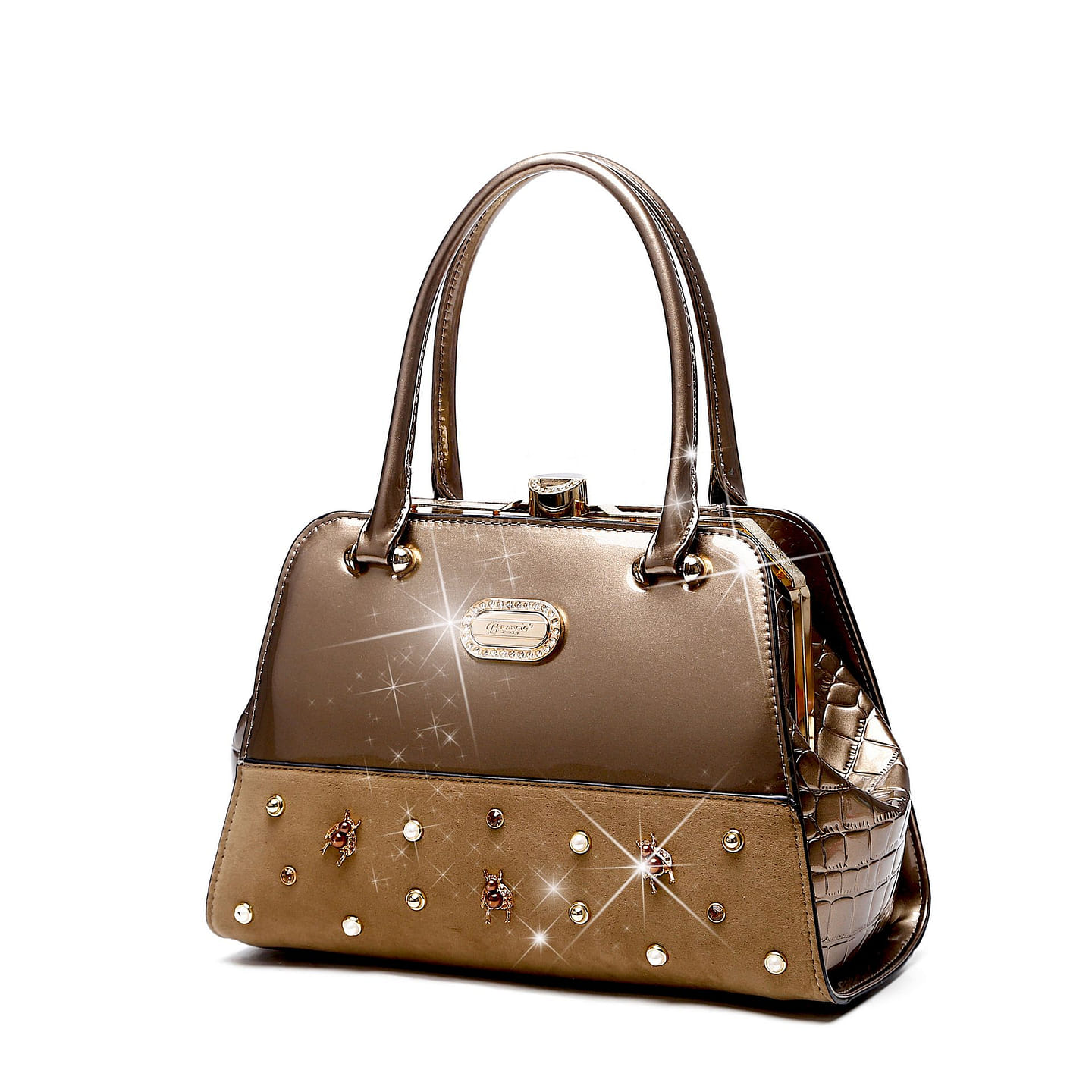 Honey Bee Adore Handbag Pewter [RM6227-PR] 1 each