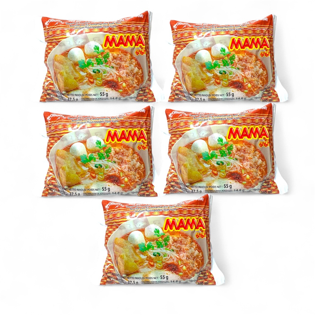MAMA Instant Noodles Chan Tom Yum COMBO 55 g*5 pack - Weee!