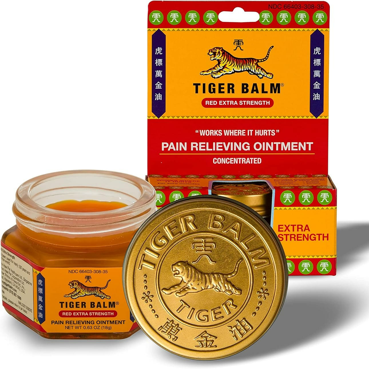 Tiger Balm Pain Relieving Ointment,Extra Strength 1 each