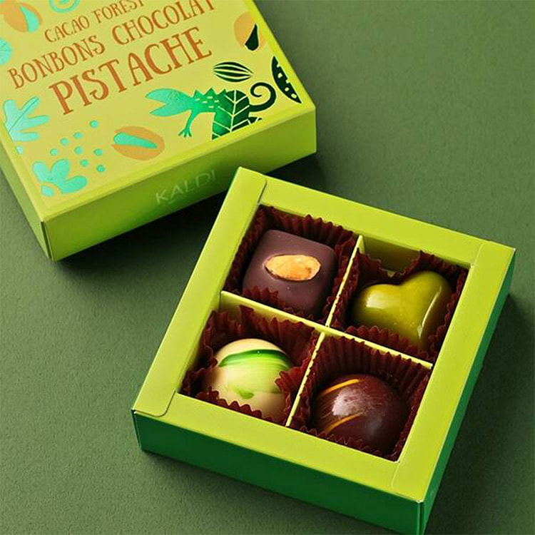 CACAO FOREST BONBONS CHOCOLAT PISTACHE 4pcs/