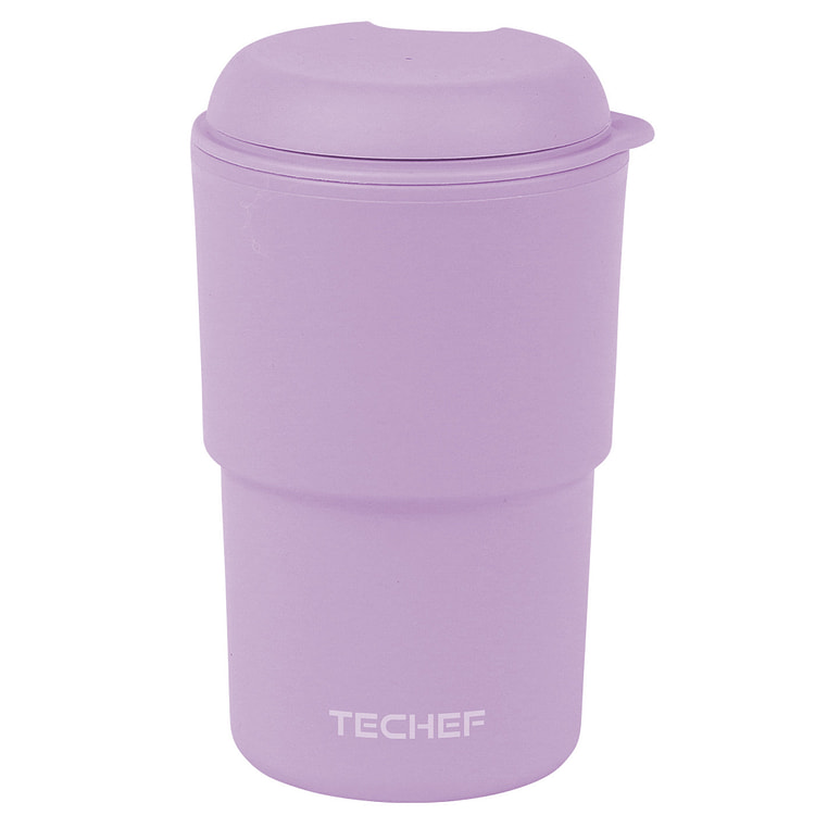 TECHEF Pastell Insulated Tumbler with Lid Purple
