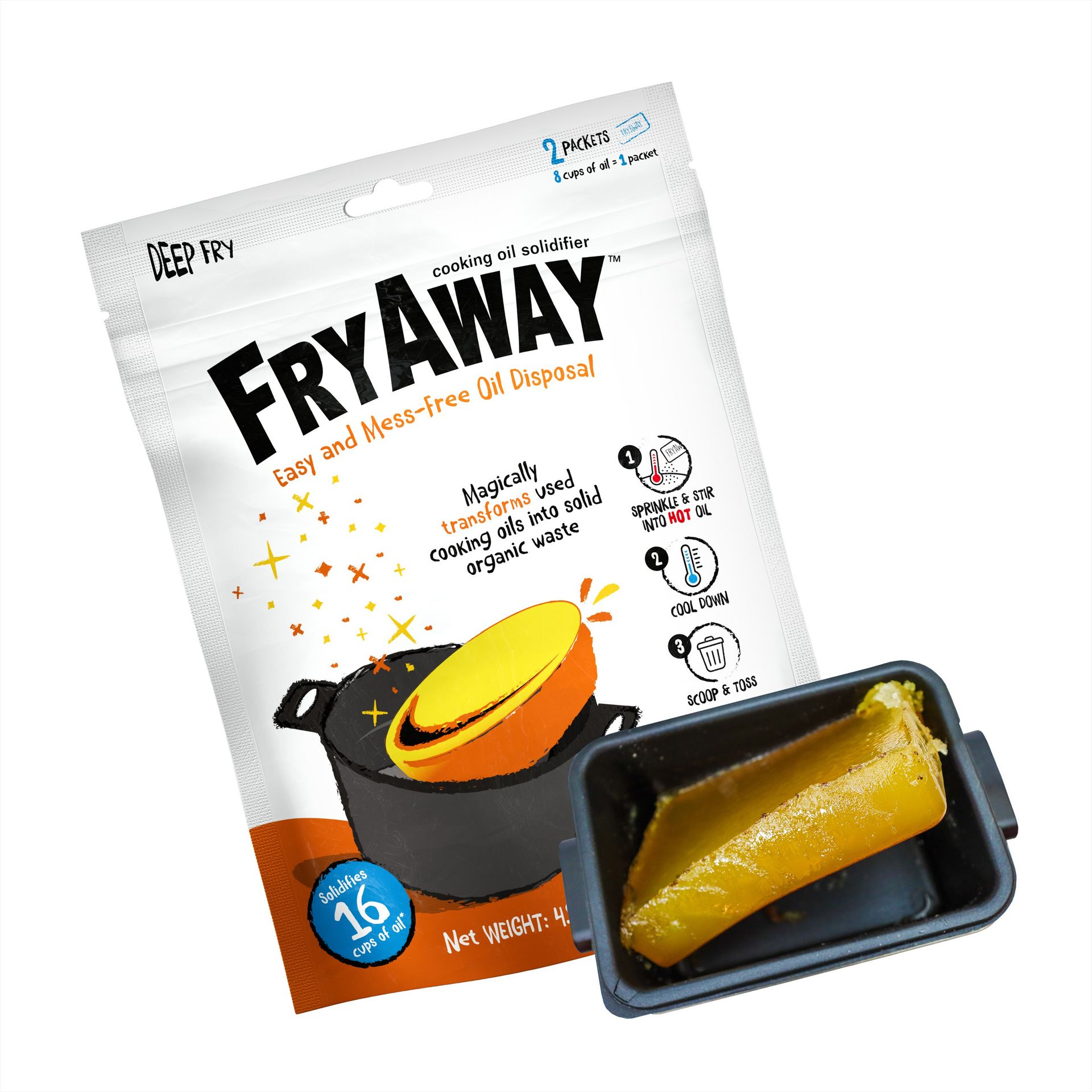 FryAway 油炸食用油凝固剂 4.2 盎司