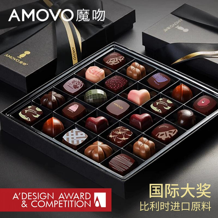 AMOVO魔吻巧克力比利时进口原料节日生日礼物礼盒装
