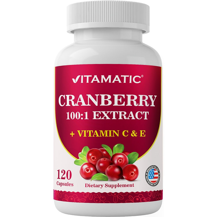 Cranberry 500 mg with Vitamin C & E - 120 Capsules 1 each