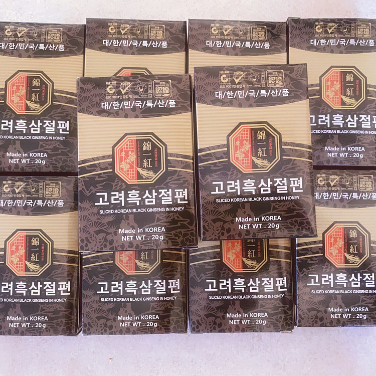 韩国黑参蜂蜜切片 20gx10包