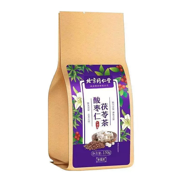 北京同仁堂 酸枣仁茯苓茶 大麦栀子百合助眠养生茶