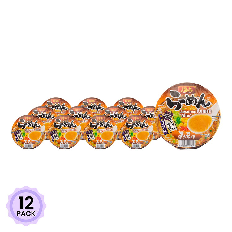 面乐 拉面 味增风味 3.2 盎司*12 包