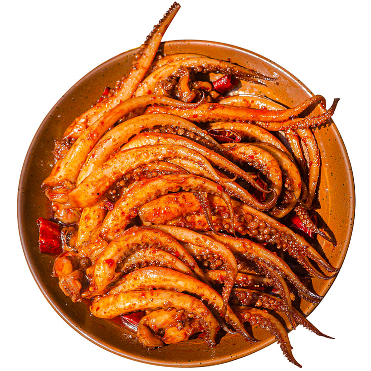 麻辣鱿鱼须香辣铁板零食即食海鲜120g*1袋