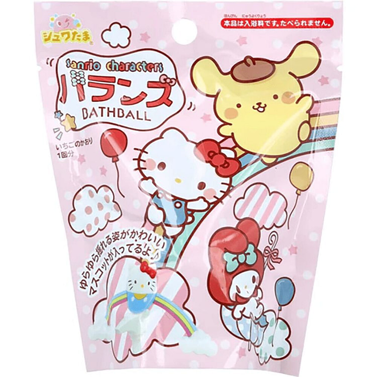SantanXSanrio Character Strawberry Bath Ball
