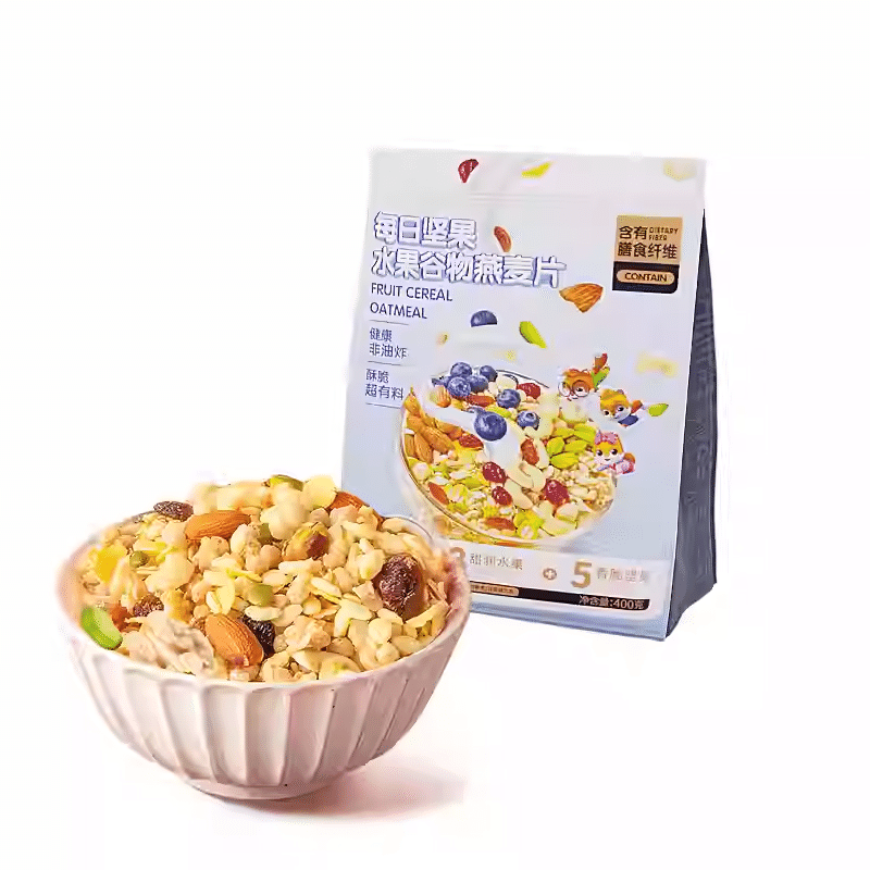 Three Squirrels Nut Fruit Oatmeal 400 グラム