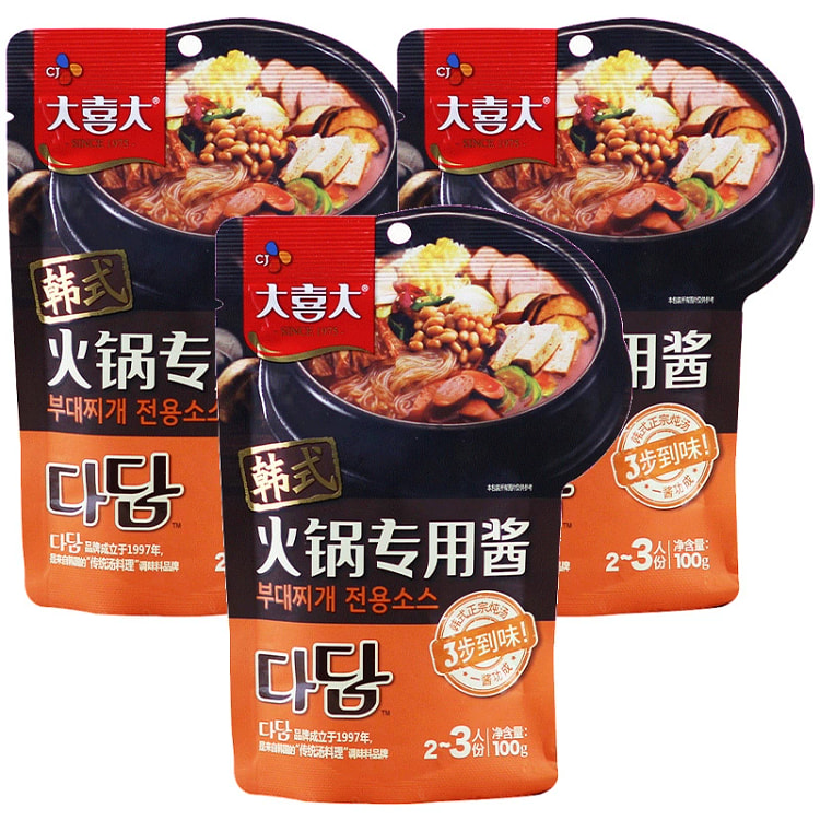 韩式大喜大部落火锅酱年糕专用酱100g