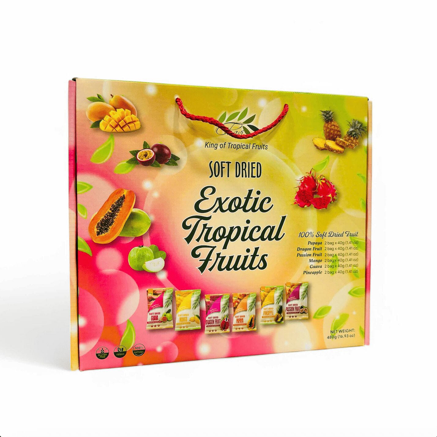 CHAVI Soft Dried Exotic Tropical Fruits 17 oz