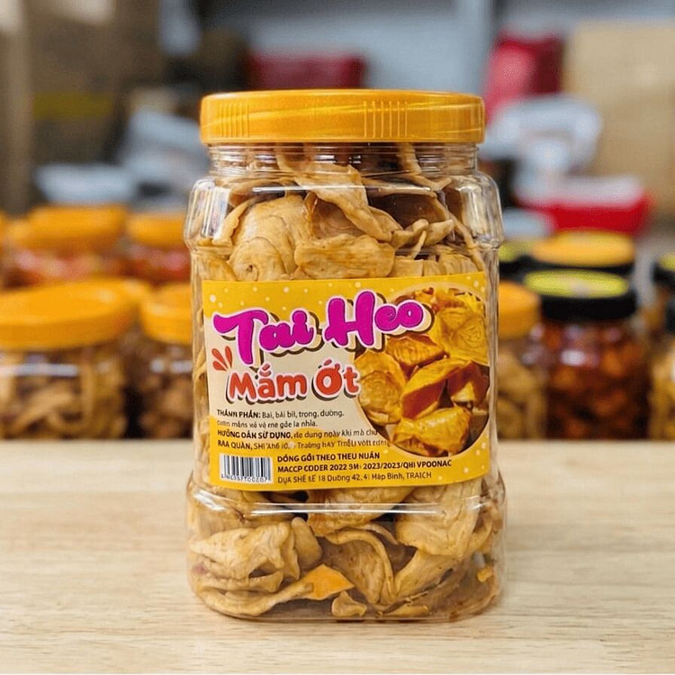 Spicy Fish Sauce Pig's Ear Shape Cookies 400g 1 pack