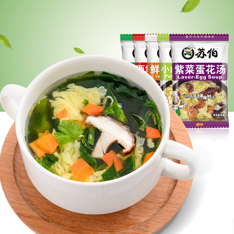 苏伯 速食汤6g*15包 5种口味