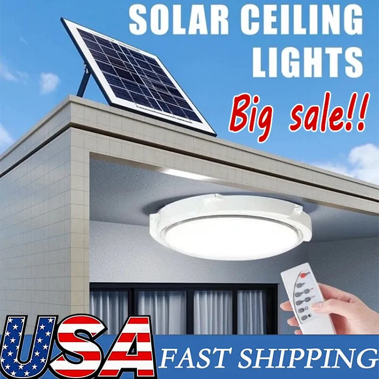 Solar Powered Light Pendant Ceiling Lamp Indoor 1 box