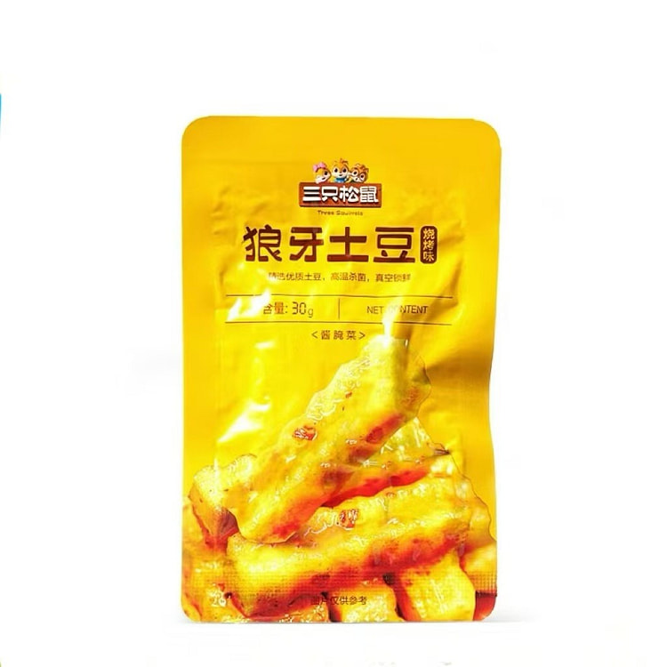 三只松鼠狼牙土豆烧烤味30g*5袋 150 克