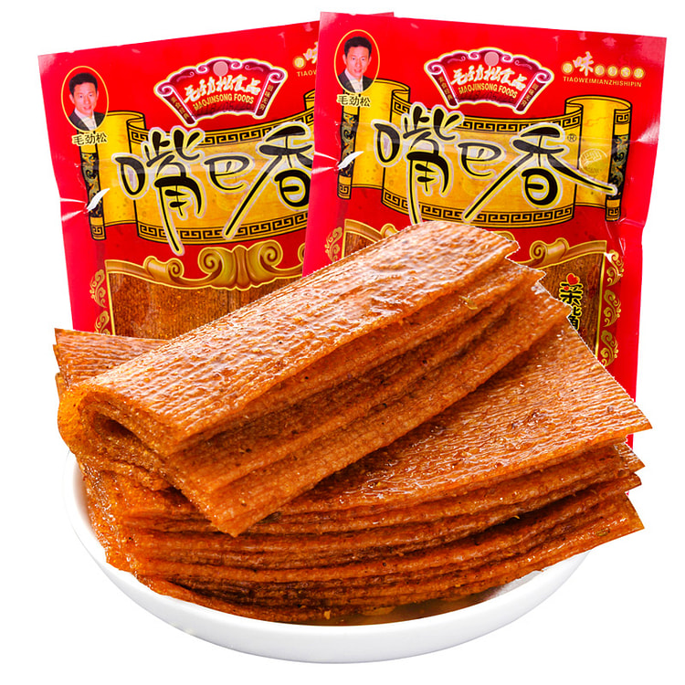 嘴巴香辣条亲嘴片麻辣味香辣片 80g*2袋装