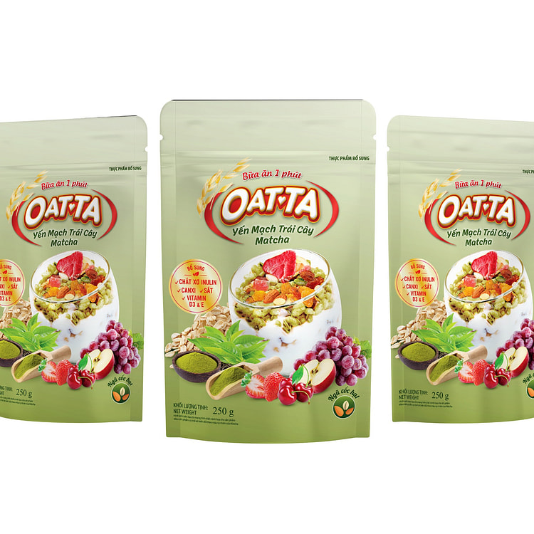 Oatta Fruit Oatmeal Matcha Flavor 250g 250 g