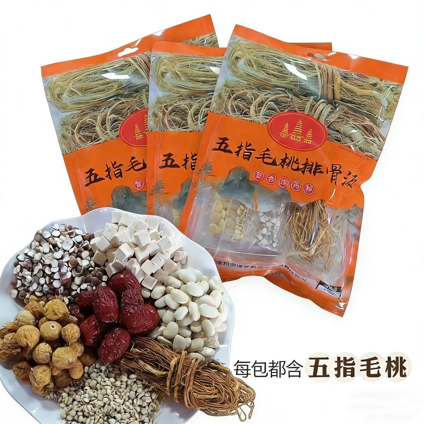 Five-fingered peach soup ingredient pack, nourishi 100 g