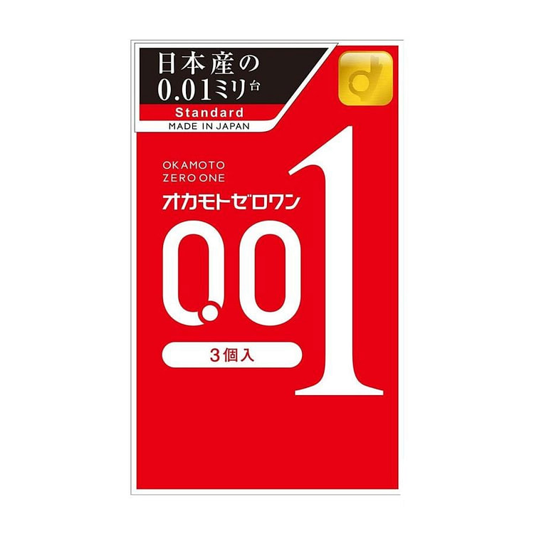 日本 Okamoto 冈本 标准 安全套 3只装/
